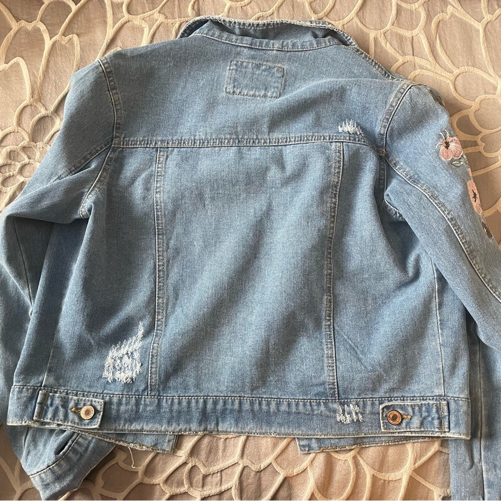 Floral Denim Jacket - Picture 2 of 5